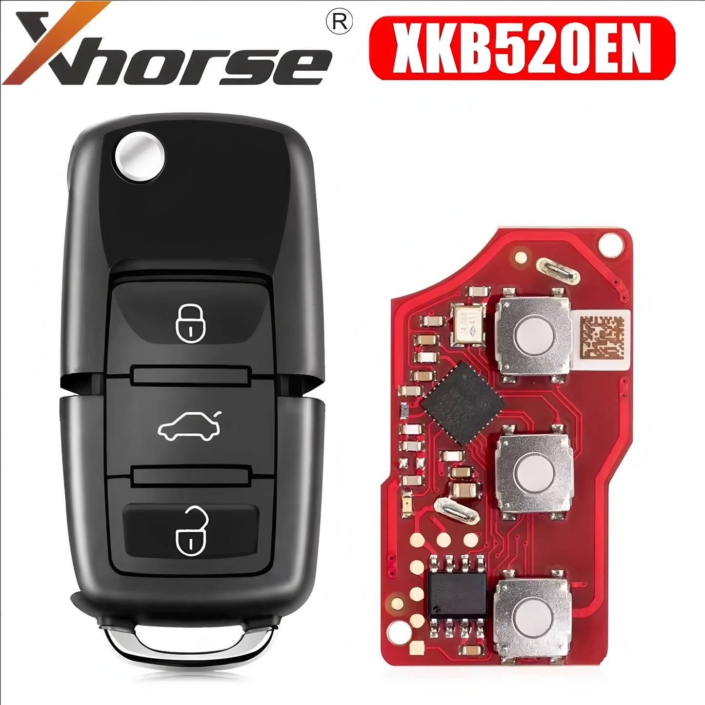Xhorse XKB520EN 2nd Generation Wire Remote Key B5 Type Supports Wireless Programming