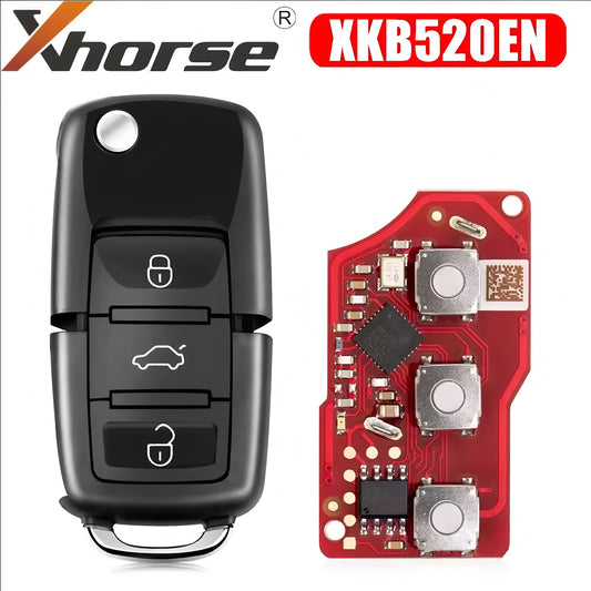 Xhorse XKB520EN 2nd Generation Wire Remote Key B5 Type Supports Wireless Programming