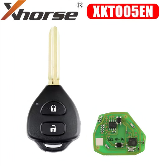 Xhorse XKTO05EN Wire Universal Remote Key for Toyota Style Flat 2 Buttons