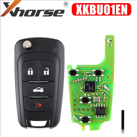 Xhorse XKBU01EN Wire Remote Key for Buick Flip 4 Buttons English Version