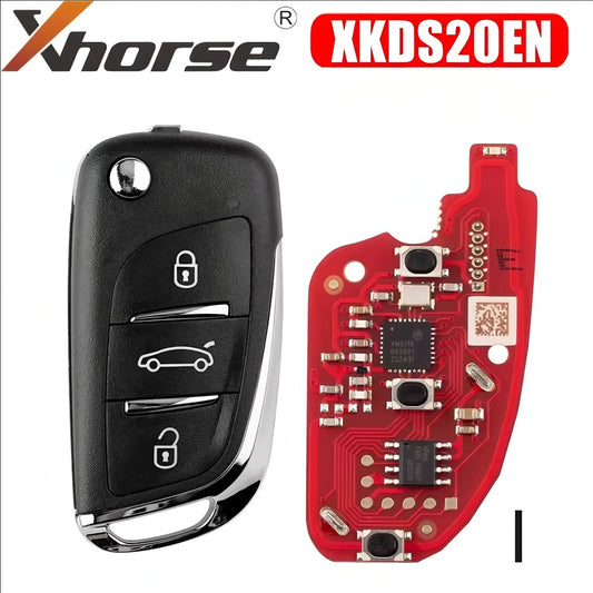 Xhorse XKDS20EN 2nd Generation Wire Remote Key DS Style 3 Buttons 5pcs/lot Support Wireless Programming