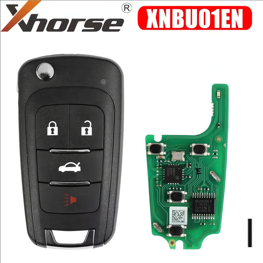 Xhorse XNBU01EN Wireless Remote Key for Buick Flip 4 Buttons English Version