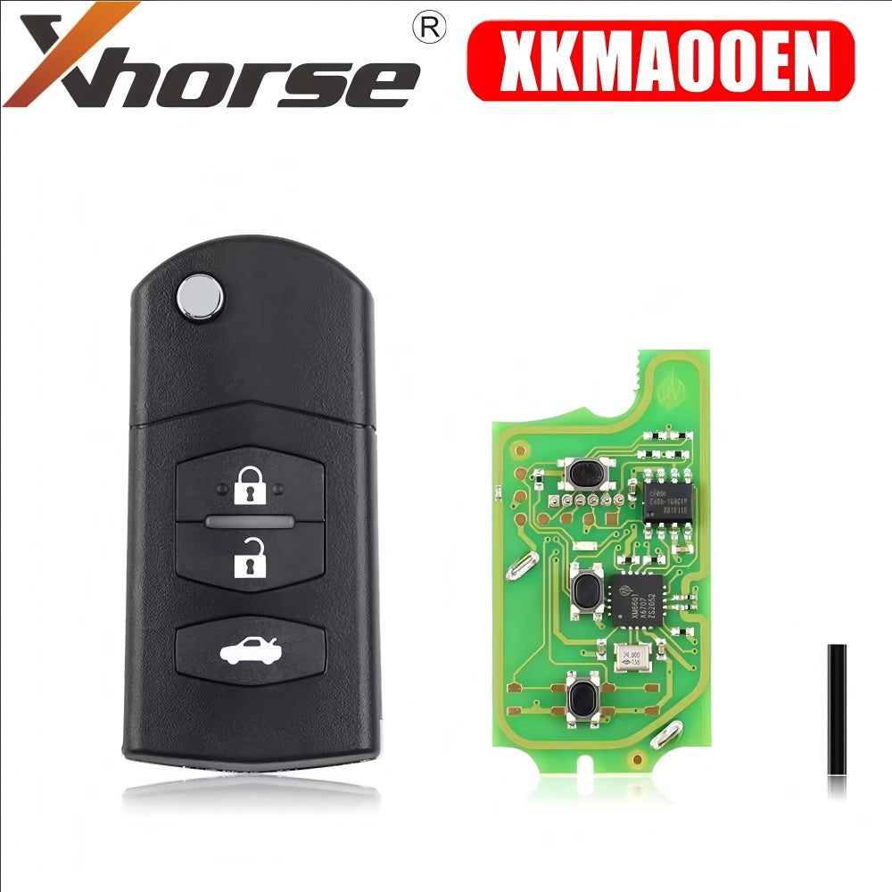 Xhorse XKMA00EN Wire Remote Key for Mazda Flip 3 Buttons English Version