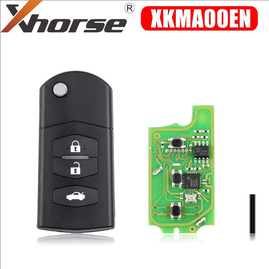 Xhorse XKMA00EN Wire Remote Key for Mazda Flip 3 Buttons English Version