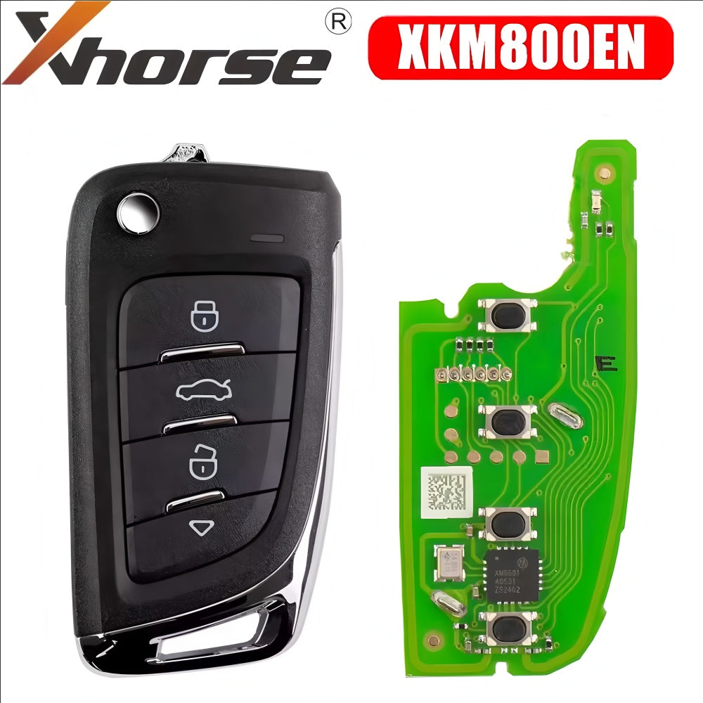 Xhorse XKM800EN Universal Flip Wire Remote Key Knife Style 4 Buttons