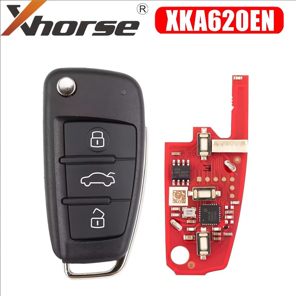 Xhorse XKA620EN 2nd Generation Wired Remote Key for Audi A6L Q7 Type 3 Buttons