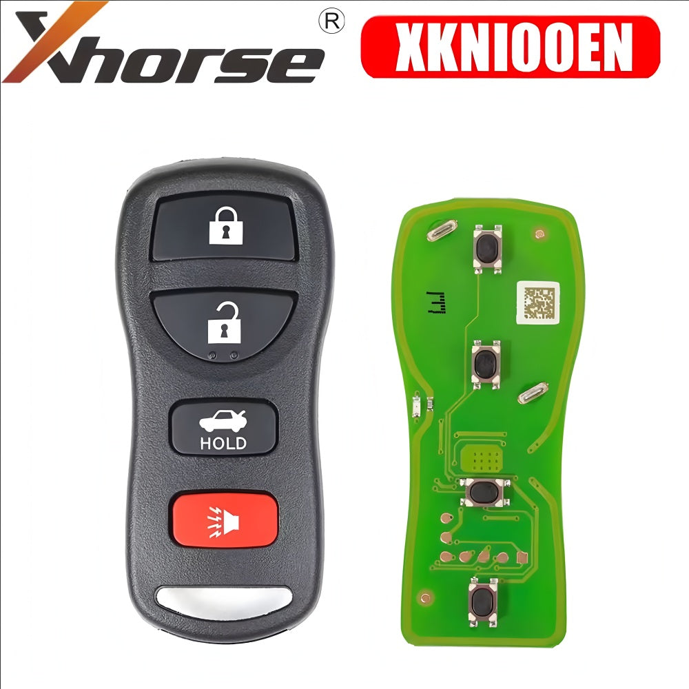 Xhorse XKNI00EN Universal Wire Remote Key 3+1/ 4 Buttons for Nissan Type
