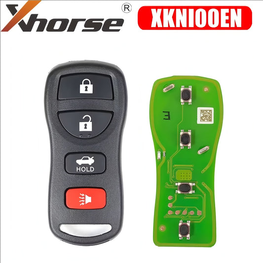 Xhorse XKNI00EN Universal Wire Remote Key 3+1/ 4 Buttons for Nissan Type