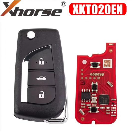 Xhorse XKTO20EN 2nd Generation for Toyota Type Wire Remote Key 3 Buttons