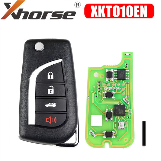 Xhorse XKTO10EN Wired Universal Remote Key for Toyota Flip 4 Buttons English Version