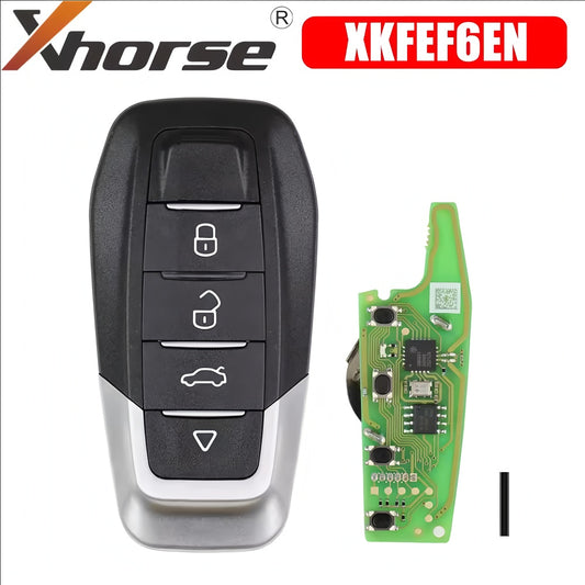 Xhorse XKFEF6EN Wire Remote FA.LL Type Folding Key 4 Buttons Bright Black
