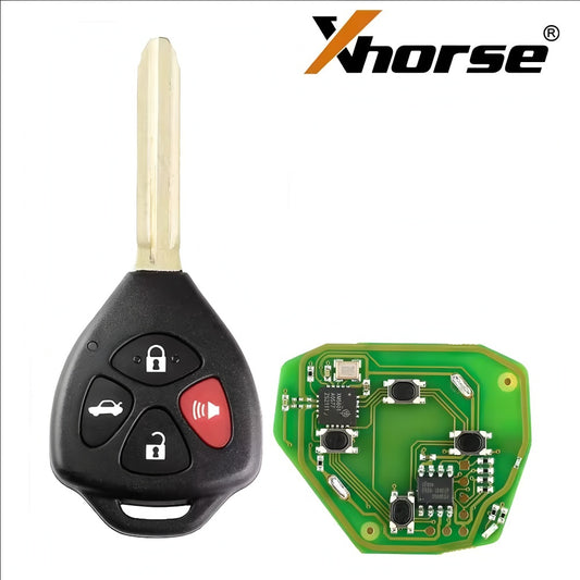 Xhorse XKTO02EN Wired Universal Remote Key for Toyota Style Flat 4 Buttons